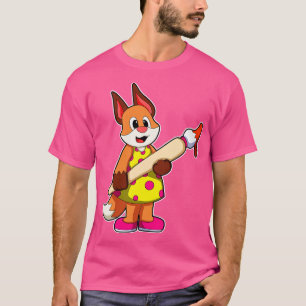 Camiseta Fox como pintador con pincel