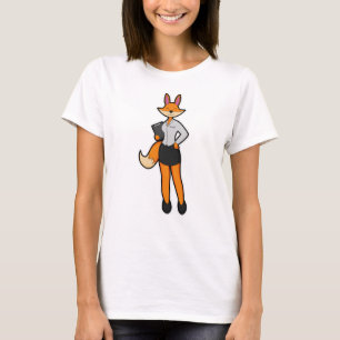 Camiseta Fox como secretario con Notepad
