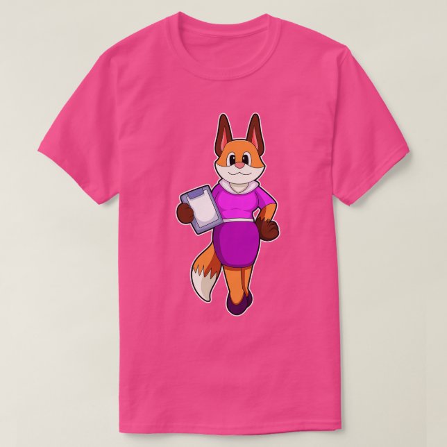 Camiseta Fox como secretario con Skirt (Diseño del anverso)