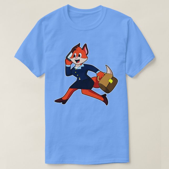 Camiseta Fox como secretario con vestir (Diseño del anverso)