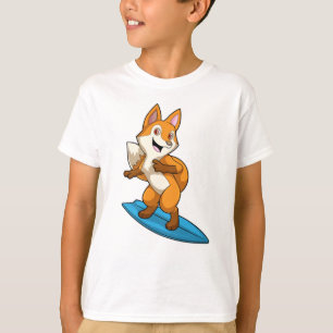 Camiseta Fox como surfista con Surfboard