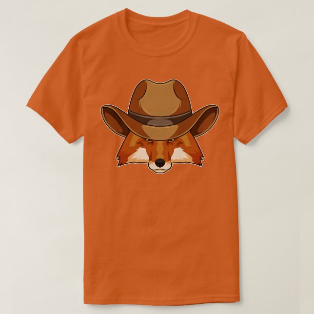 Camiseta Fox Como Vaquero Con Gorra (Diseño del anverso)