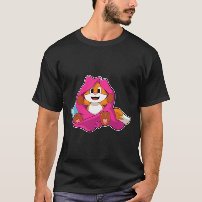 Camiseta Fox con almohada y manta (Anverso)