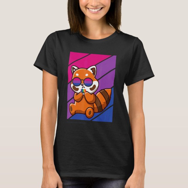 Camiseta Fox Con Bandera Bisexual Orgullo Lgbtq Orgulloso A (Anverso)