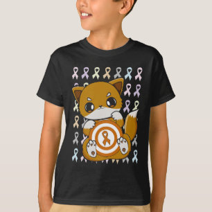 Camiseta Fox Con Cinta Naranja Para Concienciación Sobre Le