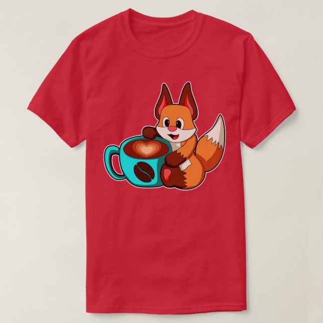 Camiseta Fox con Copa de Café 1 (Diseño del anverso)