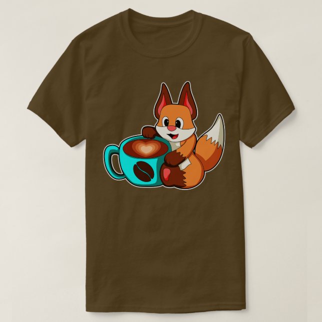 Camiseta Fox con Copa de Café 1 (Diseño del anverso)