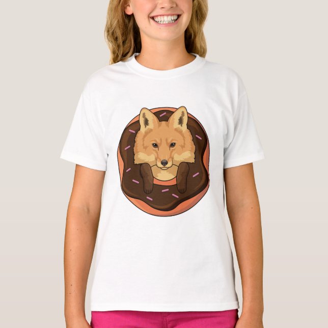 Camiseta Fox con Donut (Anverso)