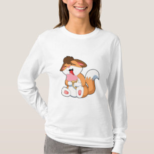 Camiseta Fox con helado de fresa