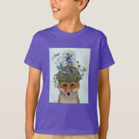 Fox con mariposa Bell Jar