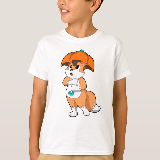 Camiseta Fox con paraguas (Anverso)
