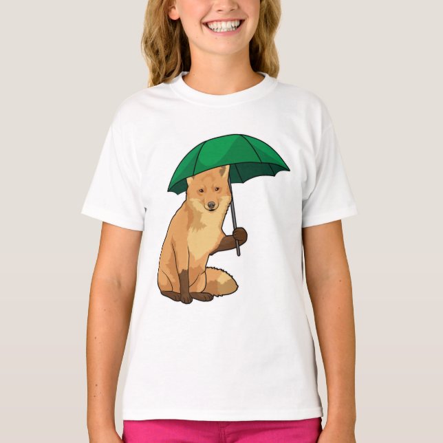 Camiseta Fox con paraguas (Anverso)