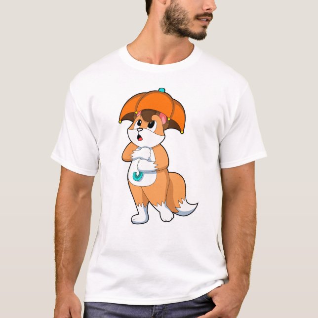 Camiseta Fox con paraguas (Anverso)
