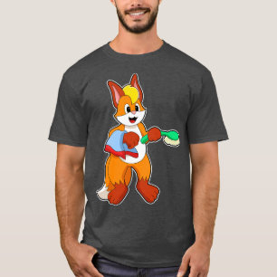 Camiseta Fox con pincel de toalla