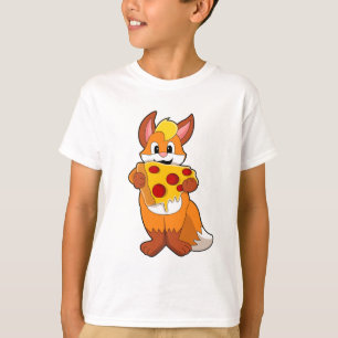 Camiseta Fox con pizza