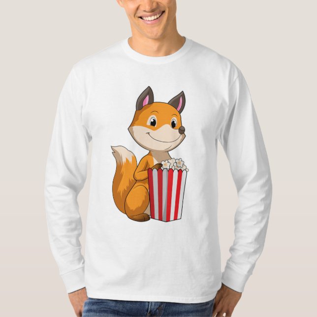 Camiseta Fox con Popcorn (Anverso)