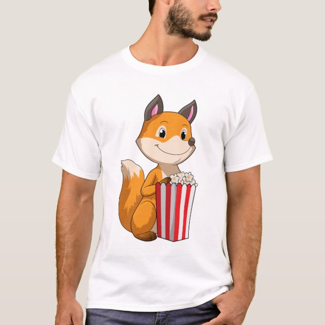 Camiseta Fox con Popcorn (Anverso)