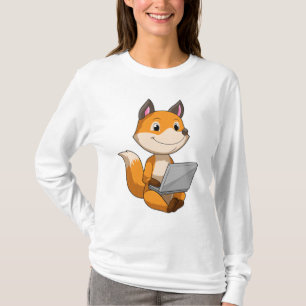 Camiseta Fox con portátil