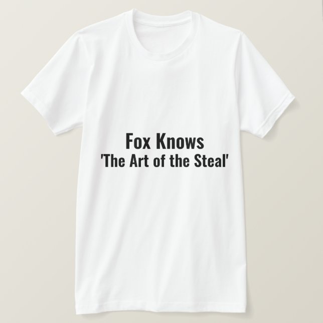 Camiseta Fox conoce el arte de la puntería del acero (Anverso del diseño)