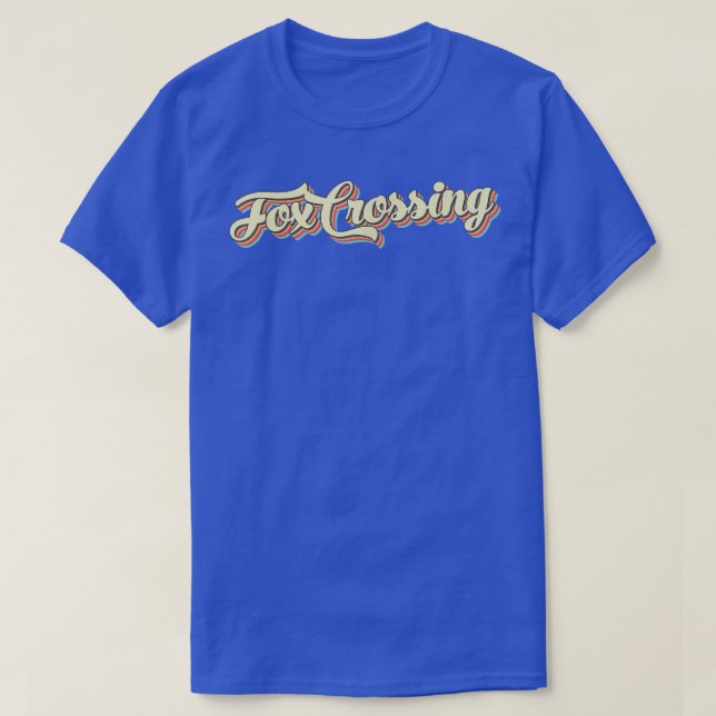 Camiseta Fox Crossing TShirt Retro Art Baseball Vintag (Diseño del anverso)