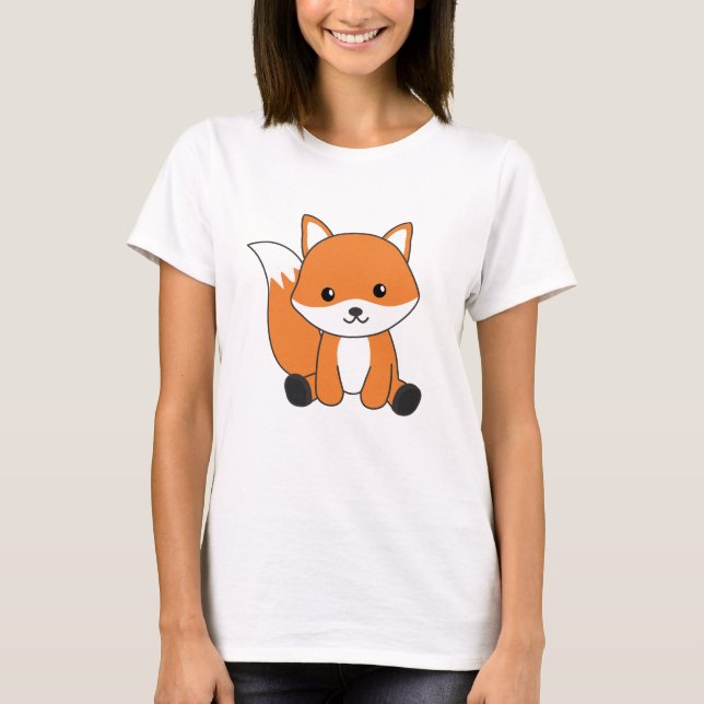 Camiseta Fox Cute Forest Animal Foxes Red Fox (Anverso)