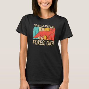 Camiseta Fox Cute Para Hombres Mujeres Vulpine Fox Animal 1
