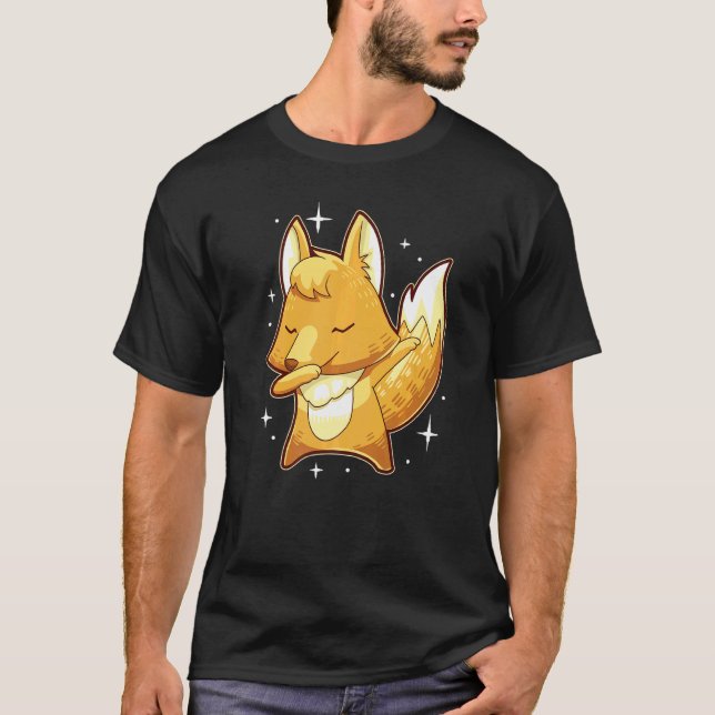 Camiseta Fox Dabbing Dancer Choreógrafo Instructor Mammal (Anverso)