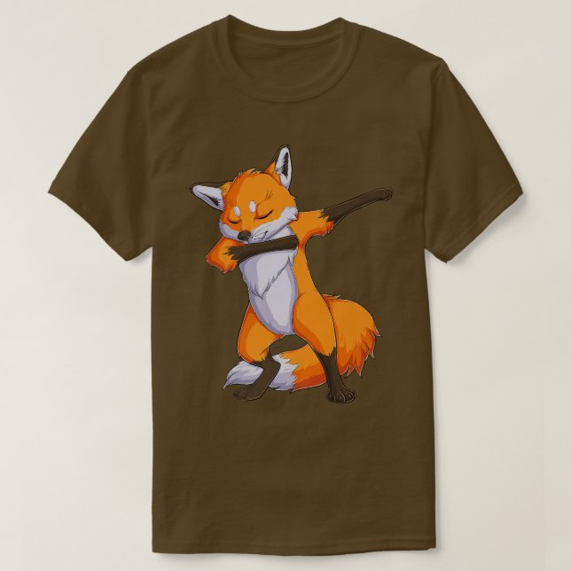 Camiseta Fox Dabbing Fox Funny Animal Foxes Lover Boys Chic (Diseño del anverso)