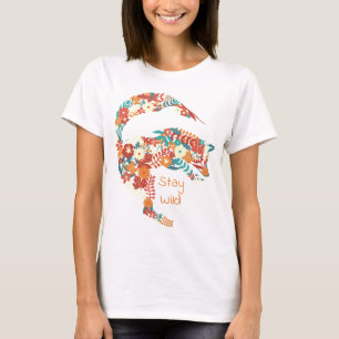 Camiseta Fox de aguijón de flores silvestres