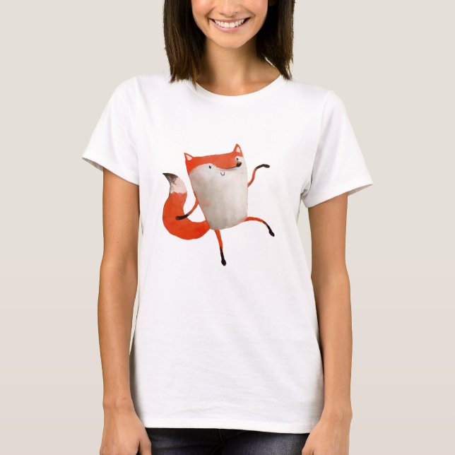 Camiseta Fox de baile feliz (Anverso)
