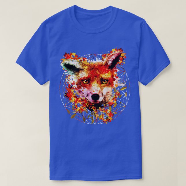 Camiseta Fox de color de agua (Diseño del anverso)