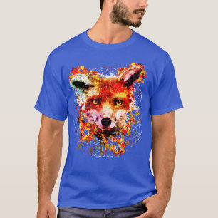 Camiseta Fox de color de agua