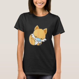 Camiseta Fox de Cuarentena con máscara facial