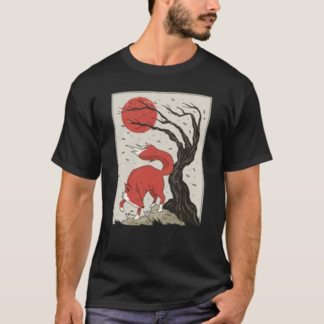 Camiseta Fox de estilo japonés (Anverso)