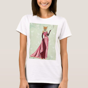 Camiseta Fox de glamour en rosa 2