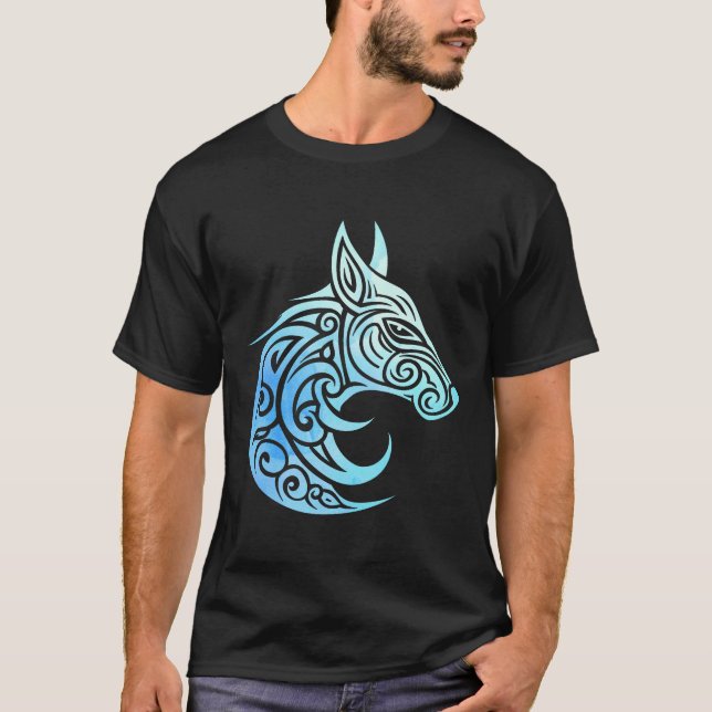 Camiseta Fox de invierno nórdico céltico (Anverso)