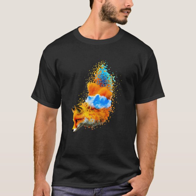 Camiseta Fox de pincel (Anverso)