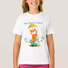 Camiseta Fox de primavera inspiradora con paraguas
