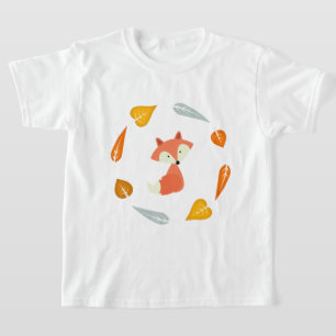 Camiseta Fox dulce de las hojas de otoño