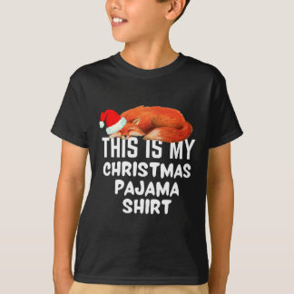 Camiseta Fox Durmiente En Esto Es Mi Navidad Pajama