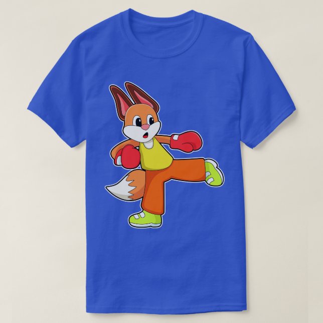 Camiseta Fox en artes marciales Boxeo con guantes de boxeo (Diseño del anverso)