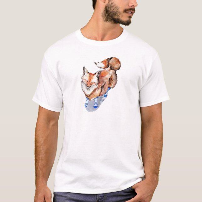 Camiseta Fox en calcetines (Anverso)