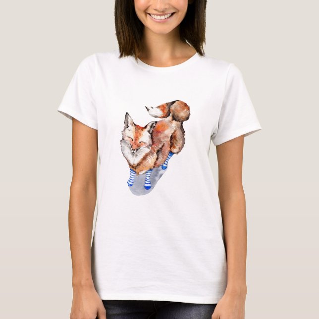 Camiseta Fox en calcetines (Anverso)