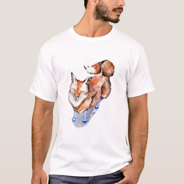 Camiseta Fox en calcetines (Anverso)