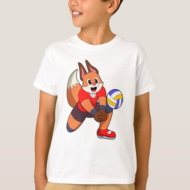 Camiseta Fox en deportes de voleibol (Anverso)