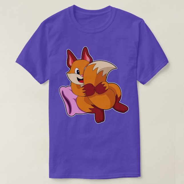 Camiseta Fox En Dormir Con Pillow (Diseño del anverso)