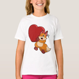 Camiseta Fox en el amor con el corazón