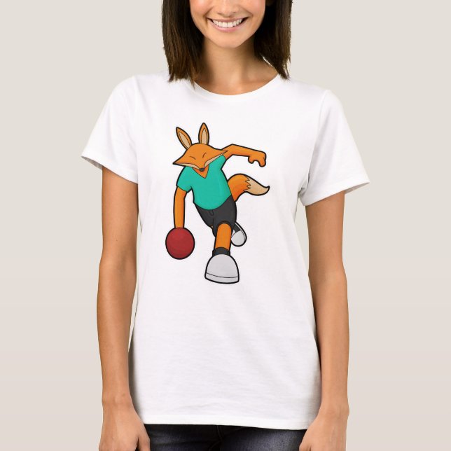 Camiseta Fox en el Bowling con bolas (Anverso)