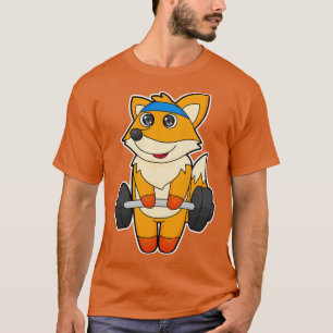 Camiseta Fox en Fitness con Barbell