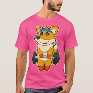Camiseta Fox En Gimnasio Con Barbell
